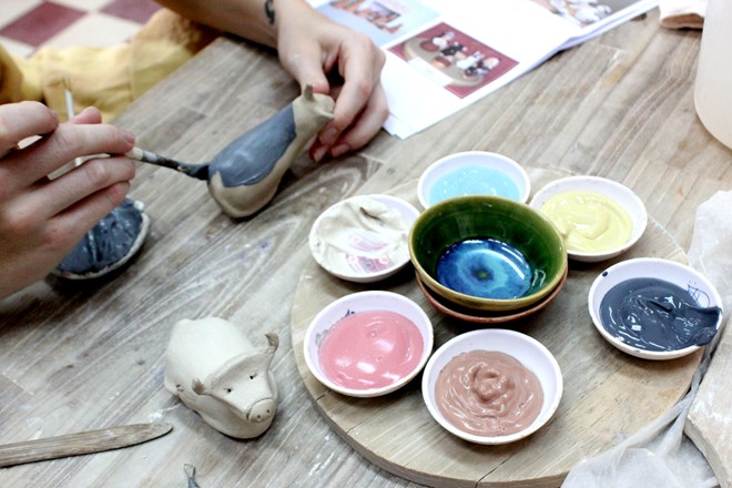 Học làm gốm Bát Tràng